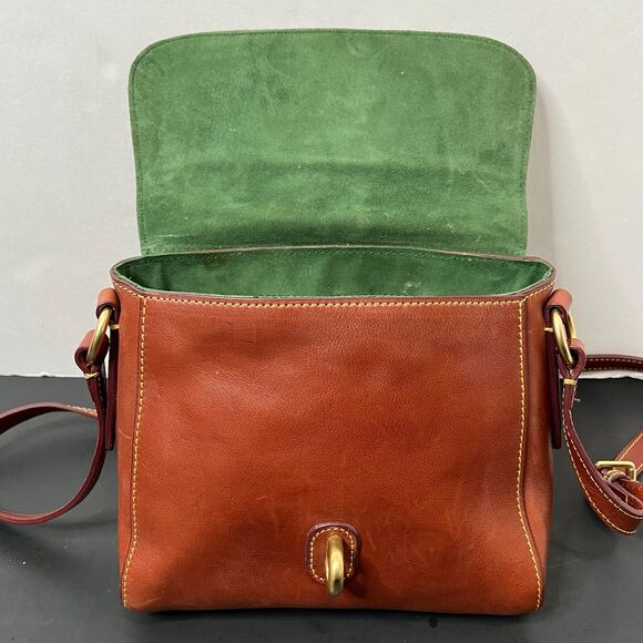 Dooney & Bourke Womens Ashley Messenger Bag Florentine Vacchetta Leather - Picture 6 of 14